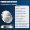 50PCS Sony 377 377A SR626SW AG4 SR626 LR66 LR626 1.55V Silver Oxide Watch Battery For LED Headphone Scale Calculator Button Cell. 