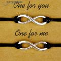 Alloy Infinity Bracelet Handmade Infinity Couple Bracelet Set Perfect Birthday Anniversary Gift less Than. 