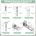Bi-Fold Door Hardware Repair Kit - Hardware Kit for 2.22Inch to 2.54Inch Track,Folding Pocket Door Replacement Kit. 