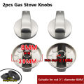 2PCS 6/8MM Gas Cooker Accessories Assembly Button Universal Silver Gas Stove Knobs Cooker Oven Control Switch. 