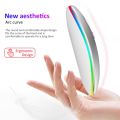 Gold Wireless Bluetooth Mouse USB Rechargeable RGB Mute Mouse For Computer Laptop PC Macbook Gaming Mice Gamer 2.4Ghz 1600DPI. 
