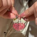 Cartoon Cute Animals Best Friend Necklace Alloy Cartoon Pendant Necklace Jewelry Chain Love Heart Cat Necklace Couple. 