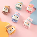 Tenderneyy Knitted Fingerless Gloves for Girls Cartoon Rabbit Ears Baby Mittens Warm Children Winter Half Finger Gloves Baby Accessories. 