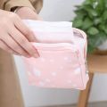 【HOT】 Women Sanitary Napkin Tampon Storage Bag Cute Sanitary Pad Pouches Portable Makeup Lipstick Key Earphone Data Cables Organize. 