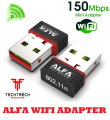 ALFA Wifi Adapter/ Mini USB Adapter/Bluetooth Wireless Network/Wifi Acces point/Router Extender/150 Mbps Network band  adapter for high speed transmission. 