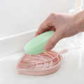 Double Layer Portable Leaf Shape Multi-functional Soap Tray. 