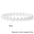 White Pearl Bracelet Simple Women Simulated Pearl Bangles Temperament Ladies Plastic Pearl Bracelet Jewelry Party Girl Gift. 