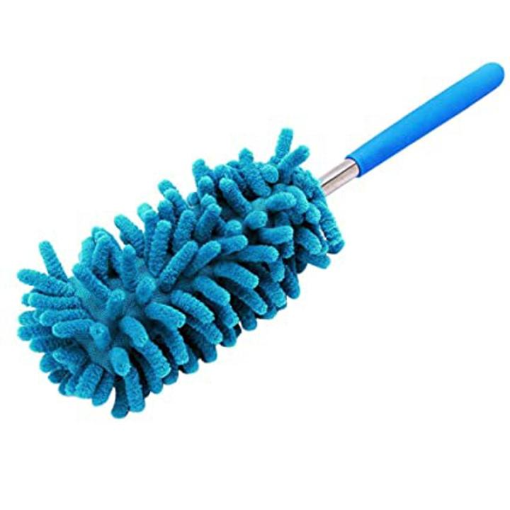 Multipurpose Cleaning Brush Long Reach Large Head Washable Telescopic Pole Extendable Microfiber Feather Duster Dust Cleaner for Home Or Office