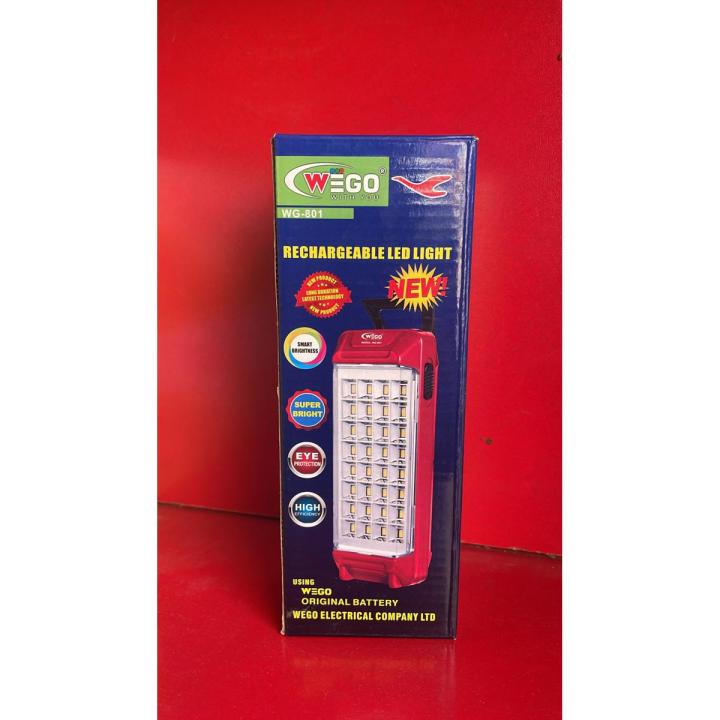 WEGO WG 801 Rechargeable LED Emergency Light | High Quality Camping and Hiking Product