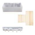 Lamp Holder Crystal Epoxy Resin Mold DIY Mountain Sea Wave Sea Water Surface Mirror Silicone Mold Home Decoration Storage. 