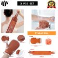 SP Bath Sponge  Body Scrubber, 3 Pieces Bath Shower Sponge Set for Cleaning Body, Bath Back Scrubber, Exfoliating Gloves, Honeycomb Sponge.. 