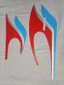 Tanki Tapa Sticker 1998 Model Honda 125 ( COMPLETE SET ). 