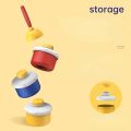 Portable 3-Layer Baby Milk Powder Container Box | Non-Spill 3-Compartment Formula Dispenser for Travel | BPA-Free Baby Milk Powder Storage | Baby Milk Powder Box, Container, and Feeder | Baby Formula Milk Storage. 