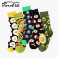 【Hengli jewelry story】Avocado Omelette Burger Sushi Apple Plant Fruit Food Socks Short  Funny Cotton Socks Women Men Unisex Happy Female. 