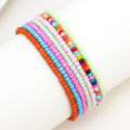 2024 ZOSHI 7pcs/Set New Handmade Beaded Anklet Bracelets Rainbow Color Elastic Ankle Bracelet On The Leg Foot Beach Jewelry Myhappinessisyou. 