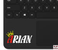 Custom Name Sticker for Laptop (4x1.5) Inches (Red & White) Your Name with Crown Customise Name Sticker Laptop Sticker Mobile Sticker Bike Stickers Bike Stickers 125 Stickers For Bike Bike Accesories Car Sticker, Bike Stickers, Car Accesories. 