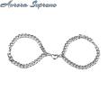 Couple Bracelet Magnetic Half Heart Matching Couple Bangles. 