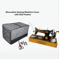 Sewing Machine Cover Made By Dual Layer Cotton Polyster Filling Quilted Fabric Washable Stuff. 