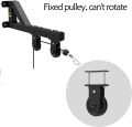 Double side pulley Wrist Trainer, Triceps Workout Machine Wall-Mounted Cable Pulley System for LAT Pull Downs, Triceps Pull Downs, Forearm Home Gym. 