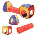 3-In-1 Tunnel Tent house Foldable Indoor & Outdoor Play Tent Kid. 