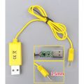 USB 3.7V-4.2V battery charger 2.5mm jack. 