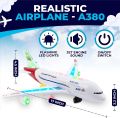 Plane Toy Battery Operated Aeroplane Airbus Toys For Kids And Boys (light And Sound). 