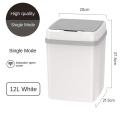 Smart Trash Can Induction for Home Kitchen and Toilet Bathroom Automatic Waste garbage bin Sensor Bin Plastic Bucket with Lid 12L. 