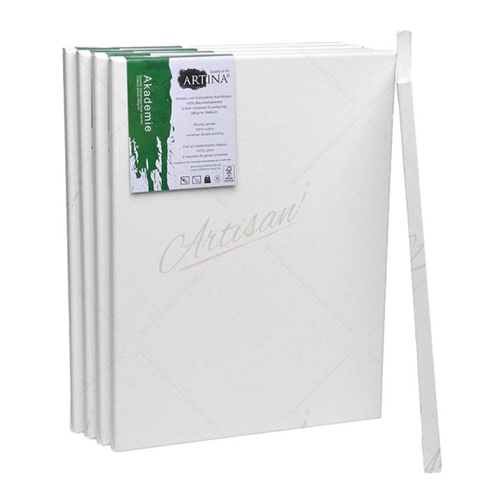 Artisan - Pack of 5 - 12 X 12 Inches Primed Coated Canvas Boards For ...
