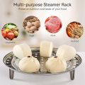 Steamer Rack Stainless Steel Steamer Rack Steam Tray with Removable Legs, Pressure Cooker High Quality 8" 10" 12" inch Stainless Steel Steamer Rack Rack Insert Stock Pot Steaming Tray Kitchen Home for Steam chicken Roast Steamer machine. 