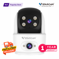 Vstarcam CS996 Dual Lens 3MP Indoor WiFi IP Security Camera with Night Vision, Dual Audio, Baby Monitor, 32GB Micro SD Included, 1-Year Warranty. 