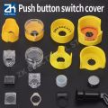 Push button switch protective cover Emergency anti-missing elevator emergency stop 16/22mm accessory round warning ring. 