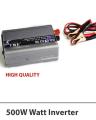 DC 12V to AC 220V Power Inverter - 500W - Silver. 