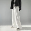 Men Pants Elastic Waist Relaxed Fit Thin Trousers. 