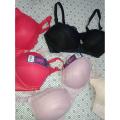 Embroidered Fancy Double Padded Bra, Unique design and smart look, Imported. 