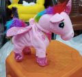 Stuff Plush Unicorn Toy Stuffed Soft Plush Musical Walking Toy For Kids. 