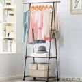 Multi-Function Triangle Coat Rack Removable Bedroom Hanging Clothes Rack with Wheels Floor Standing Coat Rack Clothes Hanger. 