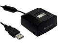 SecuGen HU20-A Hamster Pro 20 USB Fingerprint Reader, Black, 500 DPI Resolution, Automatic Finger Detection, Compatible with Third-party Algorithms. 