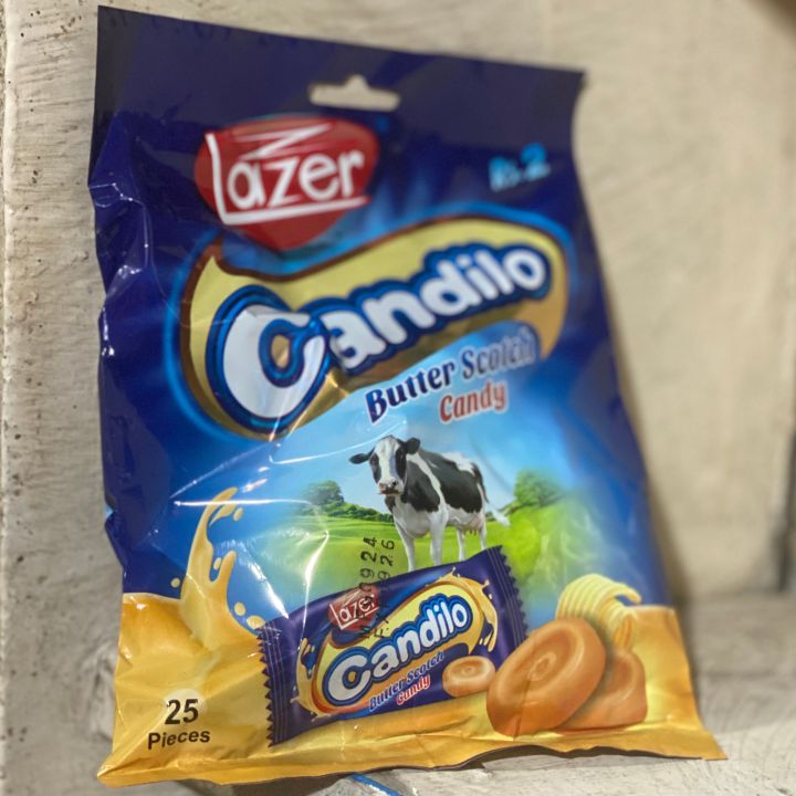 Candilo Butter Scotch Candy (Pack of 25 Pieces)