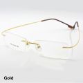 Reven Jate Flexible Titanium Alloy Rimless Eyeglasses Frame for Optical Prescription Glasses Eyewear for Women and Men. 