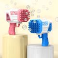 Bubble Machine Automatic Electric Gatling Bubble Guns Bubble Maker 32 Hole Bubble Gun With 1 Liquid Bottle Outdoor Fun Kids Toys for Boys and Girls /  Pack Of 5 Pcs Bubble Liquid 10ML (NOT INCLUDED). 