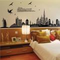 New York building Wall Decals Wall Paper architectural  DIY Home Art Decor Decorative Wall Sticker Murals for Bedroom Living Room Tv Sofa Background Offices DIY Wall Decor. 