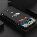 Hontinga for OPPO A7 Case Side Design Phone Cover Simple Elegant The Natural Moutain Area Cover Square Edge Pattern Liquid Silicone Trend Case. 