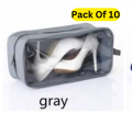 Pack of 10 Travel Shoe Organizer Bags – Durable and Space-Saving Shoe Protection. 