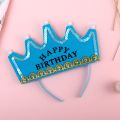 Crown For Happy Birthday HBD LED-Cap Headband Party LED Light Hat, Led Happy Birthday Crown, Blue. 