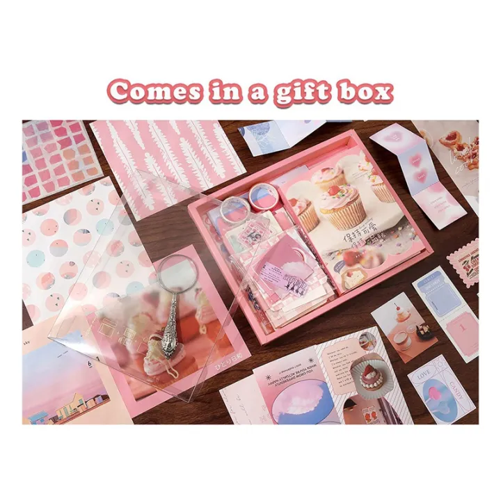 Aesthetic%20Scrapbook%20Kit(348Pcs),%20Junk%20Journal%20Kit%20with,%20Stationery(A)%20-%20Image%204