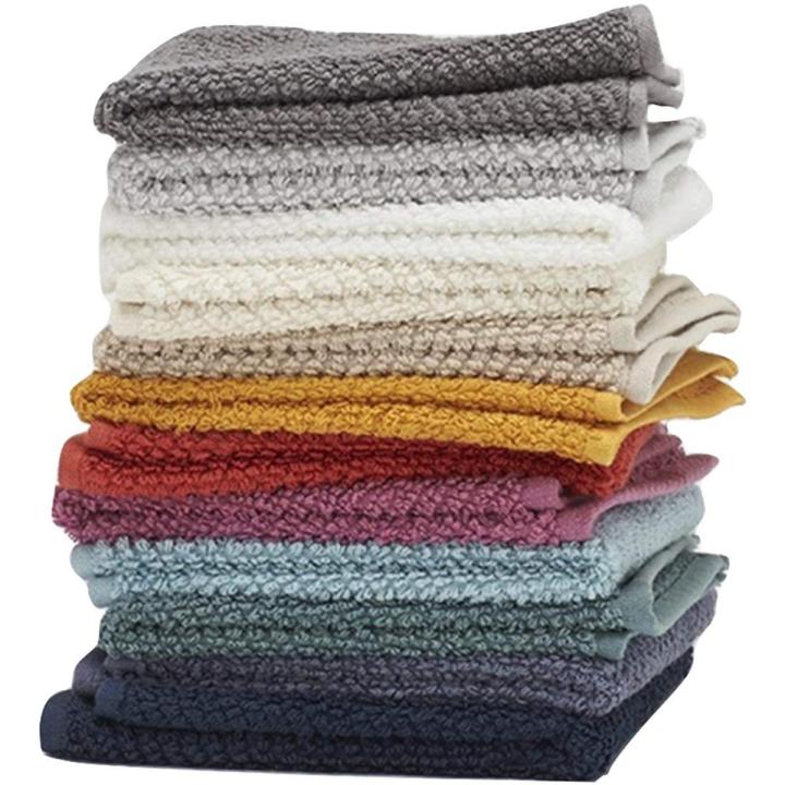 12 Pcs 100% Extra Soft Cotton Wash Cloth, Size 13 X 13 Inch