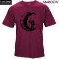 100% cotton digging the moon print funny mens o-neck t shirts fashion men's tops men T-shirt cool men tshirt male men tee shirts. 