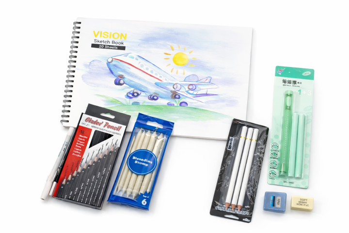 Book Set Drawing 32 Pcs Artist Sketching Set Includes Sketch Book & Drawing Starter Kit ...