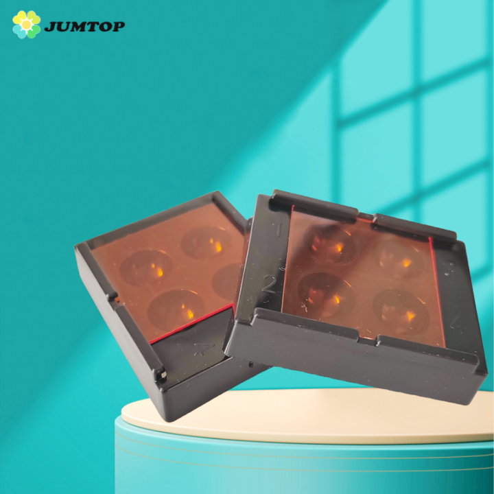 Dental Resin Shade Light Box Mix Composite Hood Case Protector Veneer Storage Box Denture Teeth Patch Shading Organizer Tool
