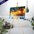 Gift City Presents Street Light View Canvas Painting with Frame Wall Art for Home Decor Multiple Sizes. 